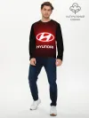 Мужской лонгслив базовый / HYUNDAI / ХЕНДАЙ / RED STYLE