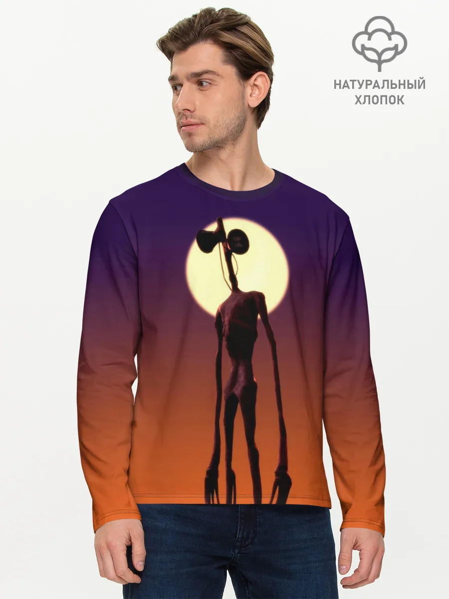 Мужской лонгслив базовый / Сиреноголовый | Хоррор