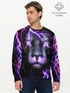 Мужской лонгслив базовый / НЕОНОВЫЙ ЛЕВ / NEON LION