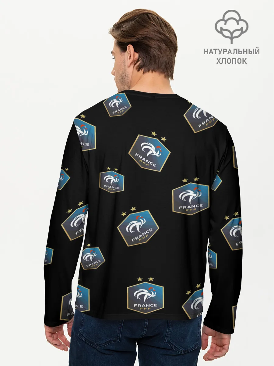 Мужской лонгслив базовый / Сборная Франции