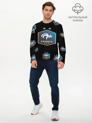 Мужской лонгслив базовый / Сборная Франции
