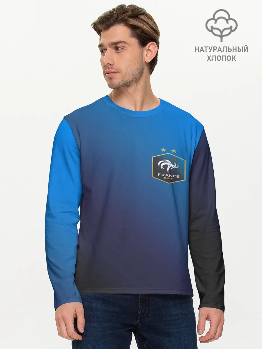 Мужской лонгслив базовый / Сборная Франции