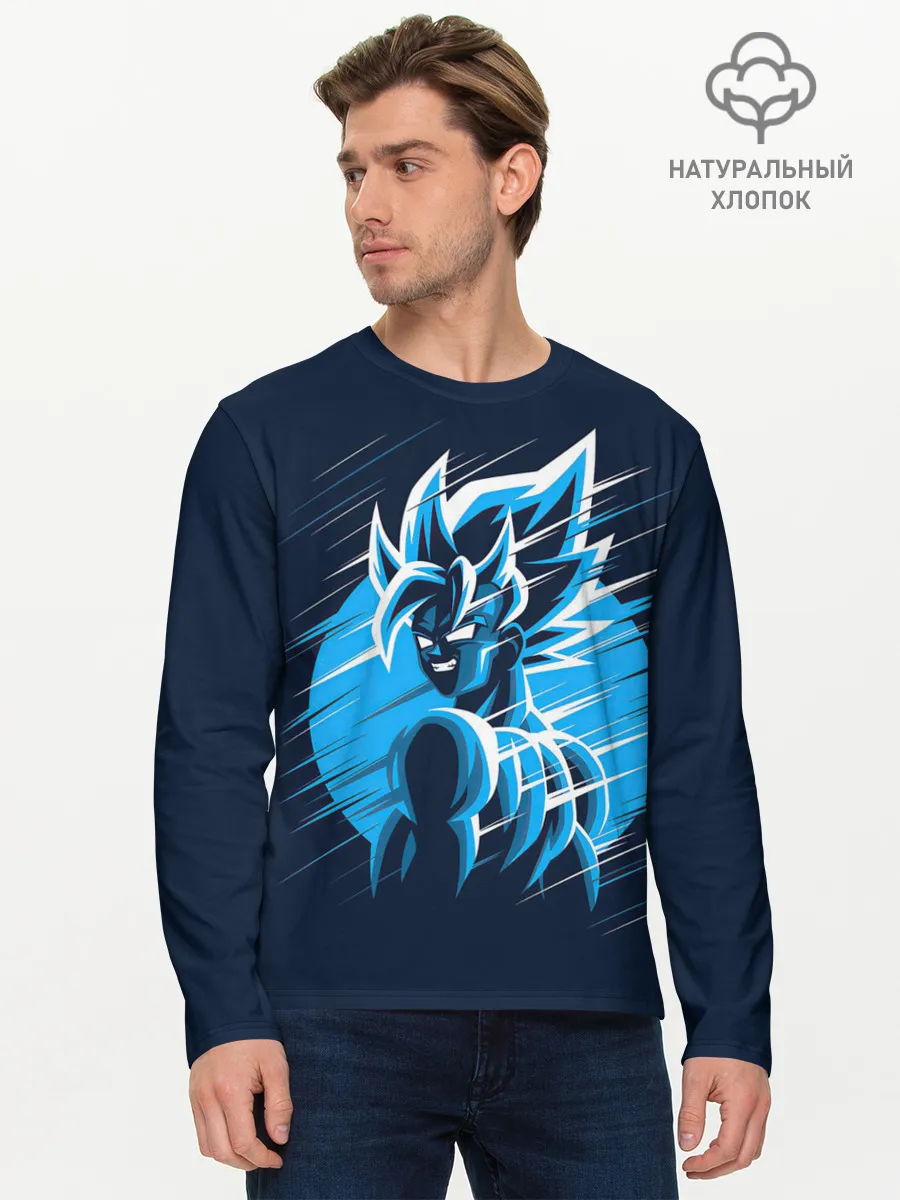 Мужской лонгслив базовый / Dragon Ball Z Art