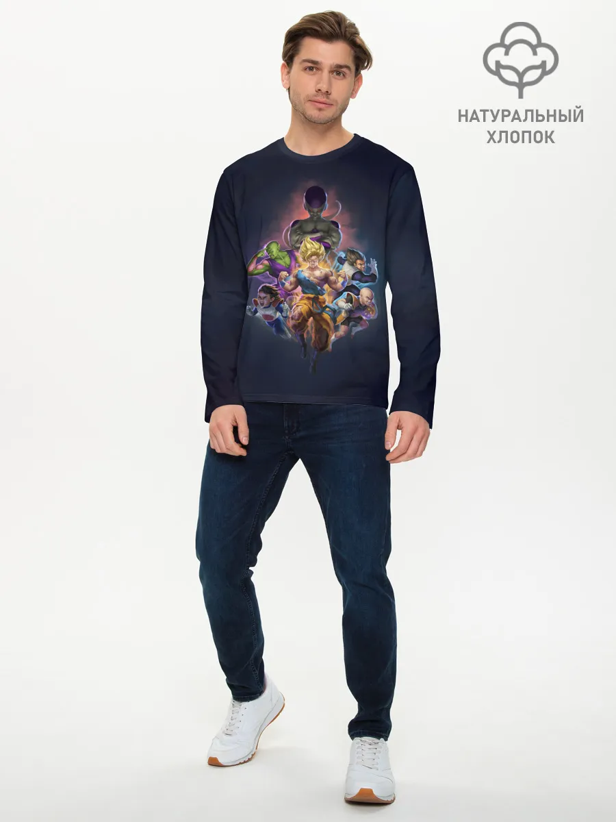 Мужской лонгслив базовый / Dragon ball Team