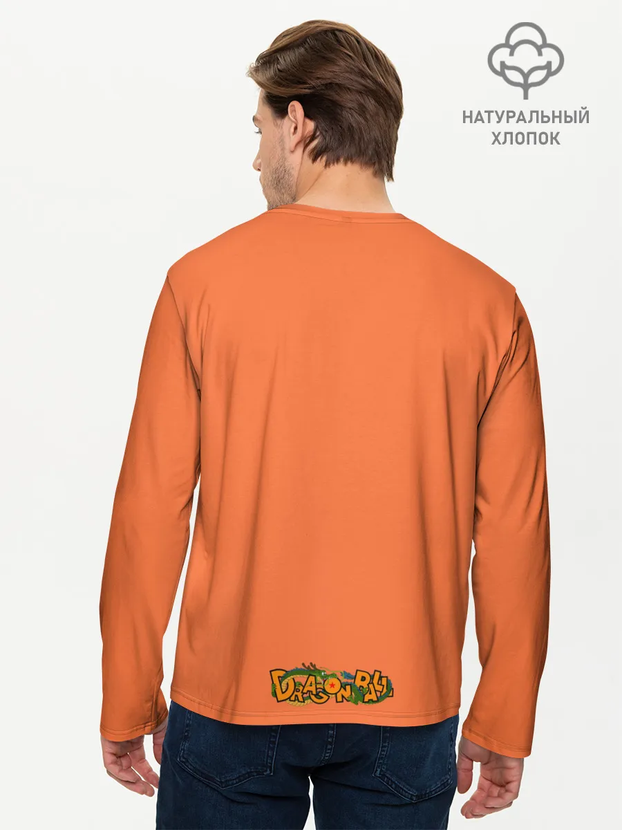 Мужской лонгслив базовый / Сон Гоку знак