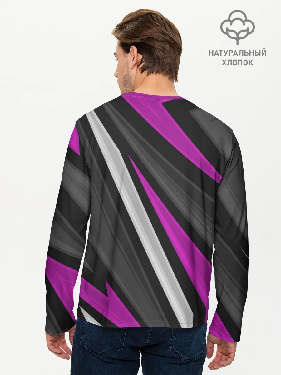 Мужской лонгслив базовый / Спортивные линии