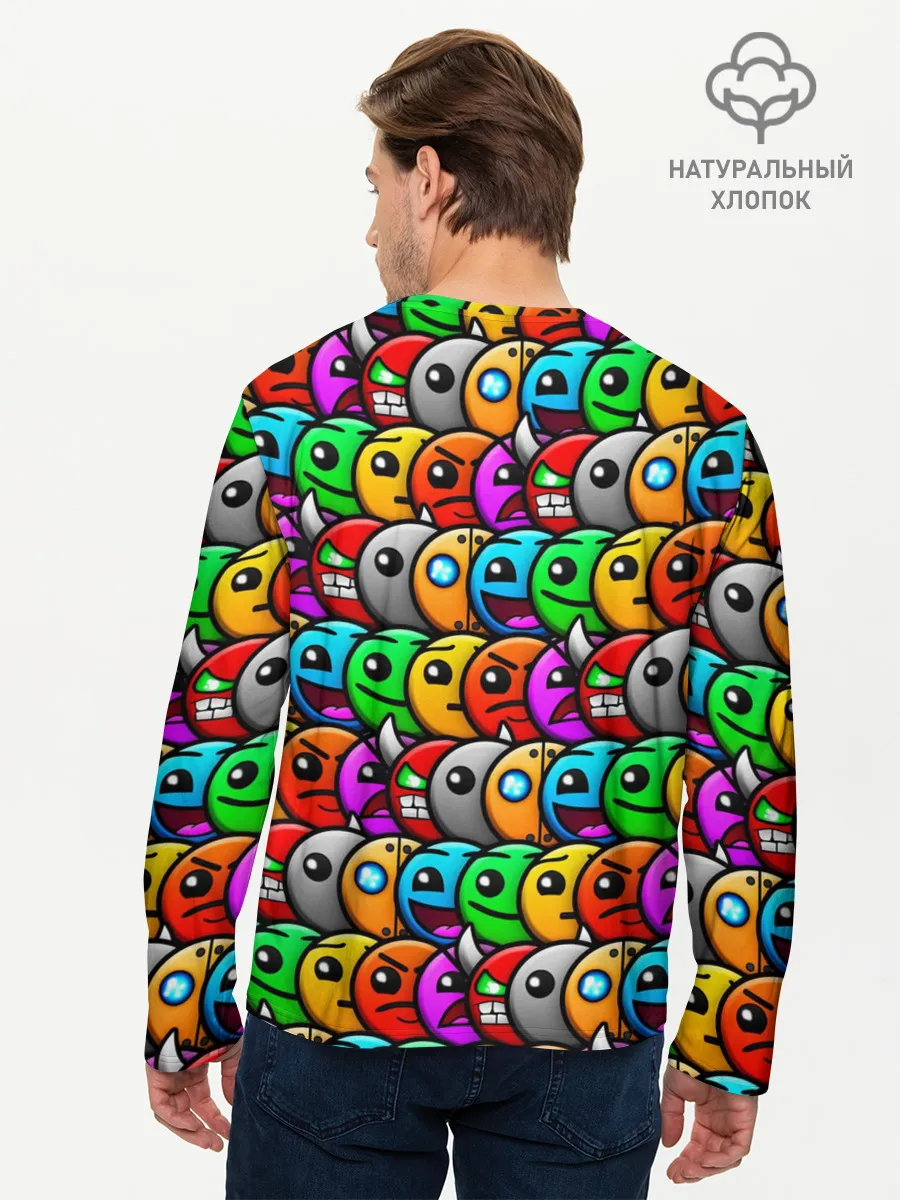 Мужской лонгслив базовый / GEOMETRY DASH