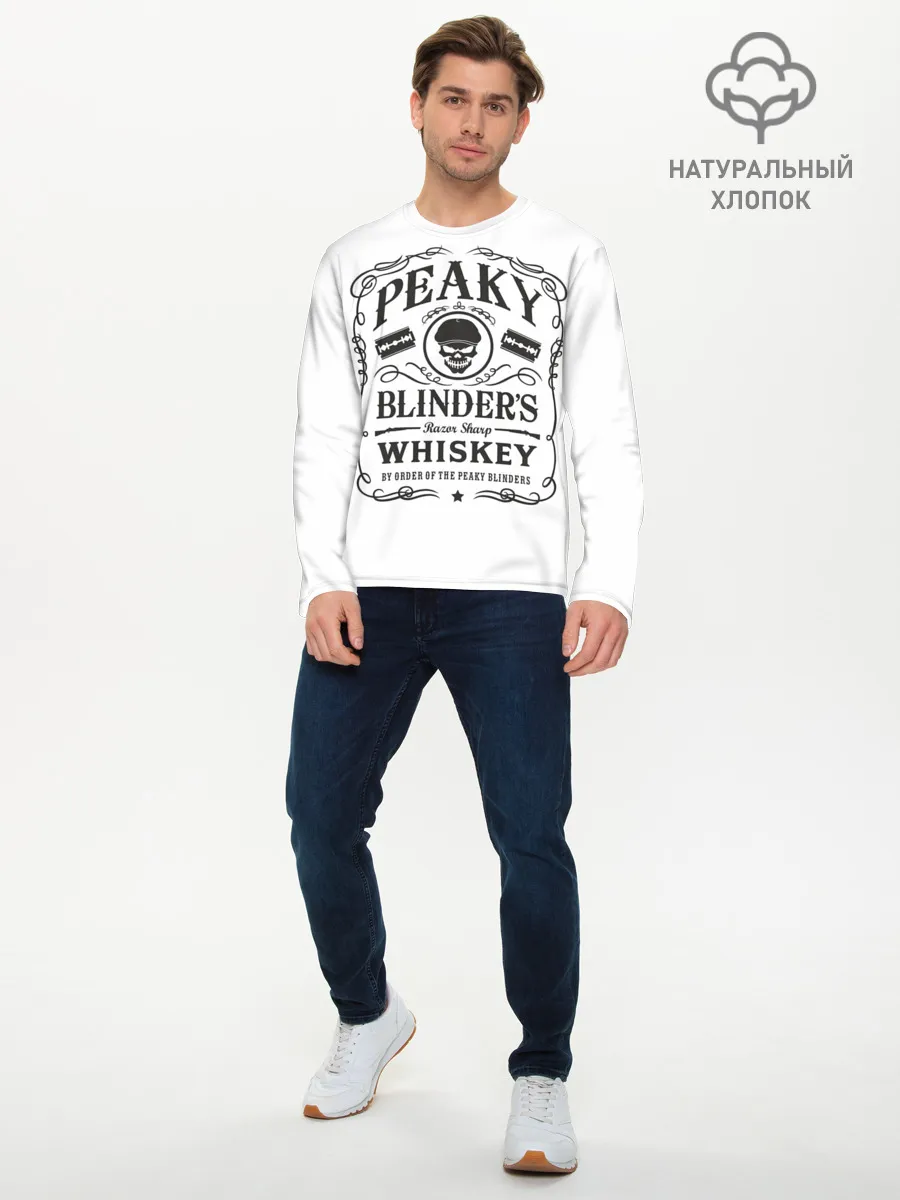 Мужской лонгслив базовый / Острые Козырьки Whiskey