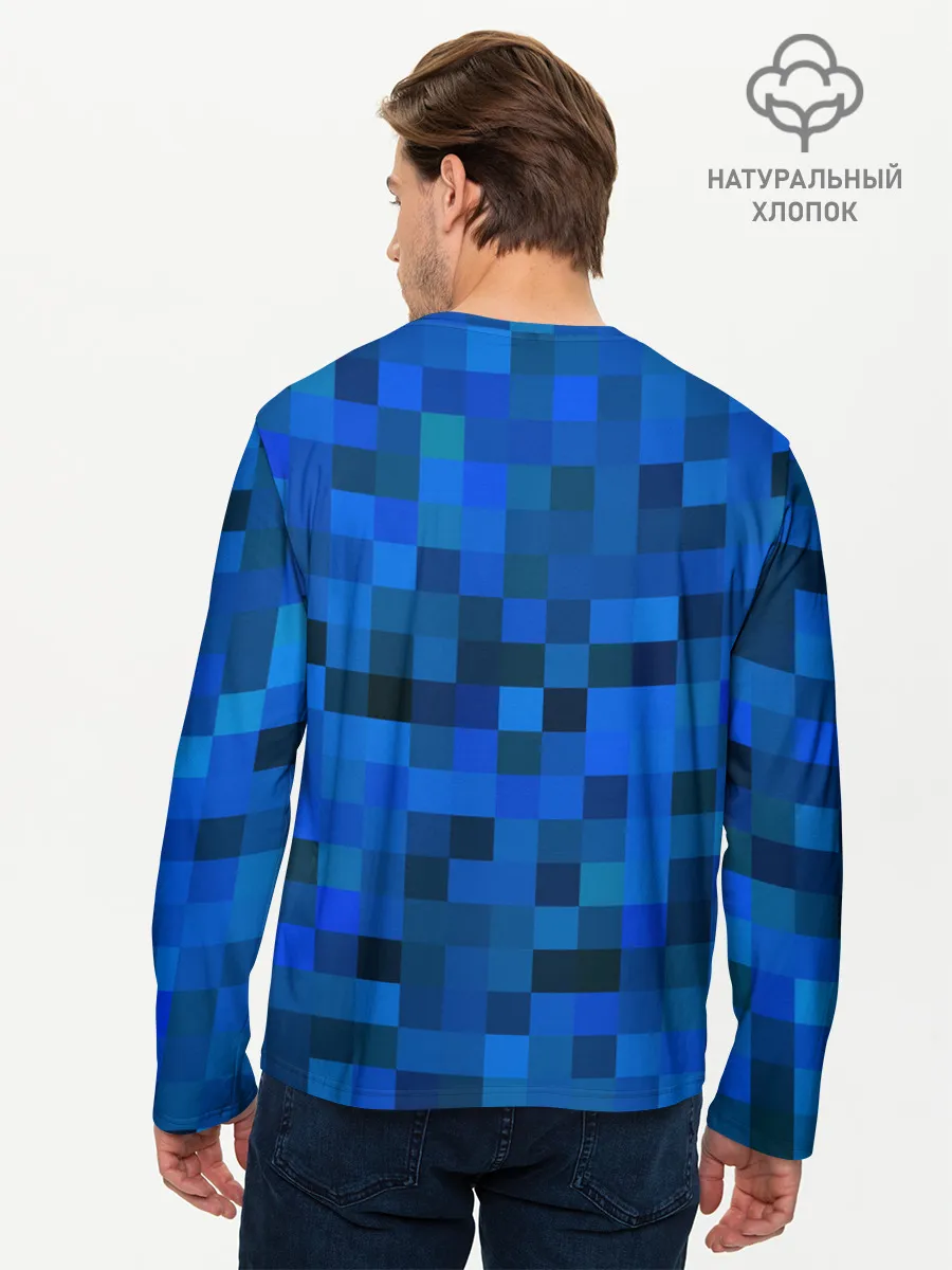 Мужской лонгслив базовый / Geometry Dash
