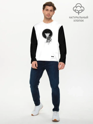 Мужской лонгслив базовый / Yami: cell 3D