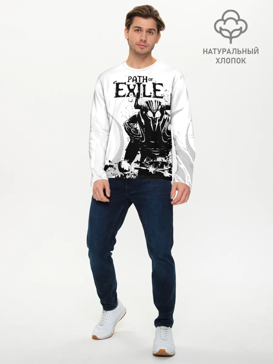Мужской лонгслив базовый / PATCH OF EXILE WARRIOR