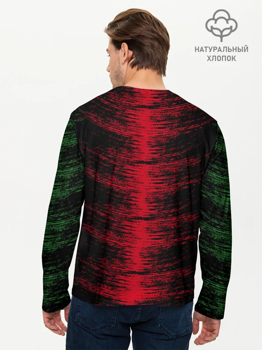 Мужской лонгслив базовый / Сборная Нигерии