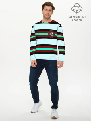 Мужской лонгслив базовый / Сборная Португалии.