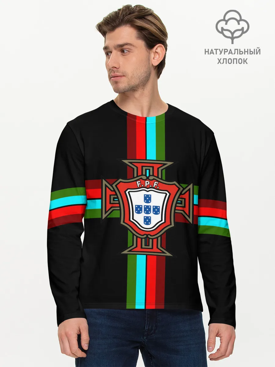 Мужской лонгслив базовый / Сборная Португалии