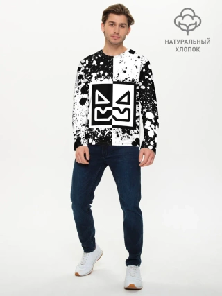 Мужской лонгслив базовый / GEOMETRY DASH / ГЕОМЕТРИ ДАШ