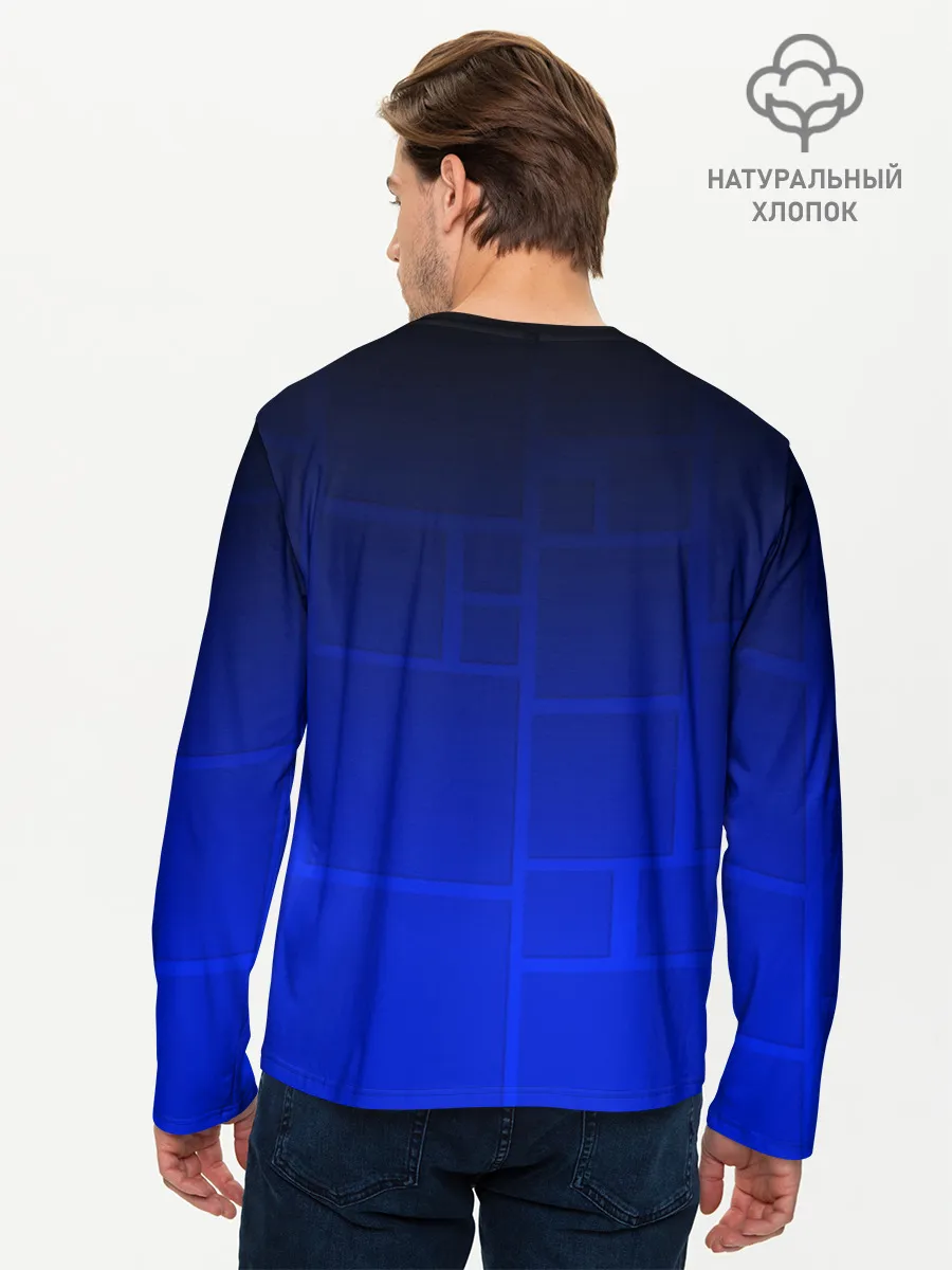 Мужской лонгслив базовый / GEOMETRY DASH / ГЕОМЕТРИ ДАШ