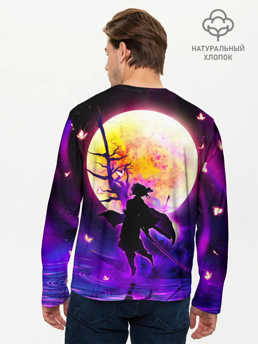Мужской лонгслив базовый / Шинобу Кочо Kimetsu no Yaiba