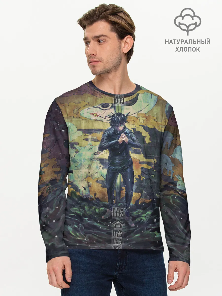 Мужской лонгслив базовый / Anime art