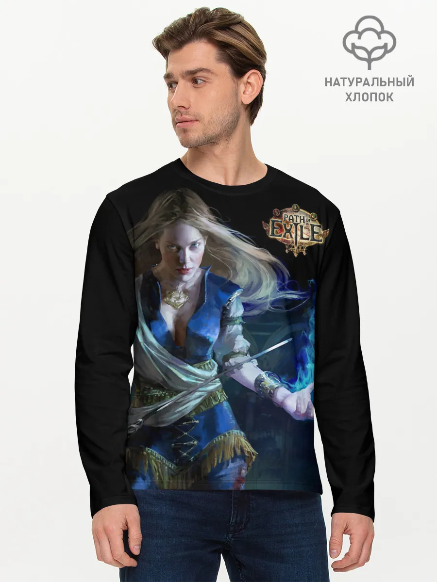 Мужской лонгслив базовый / Path of Exile