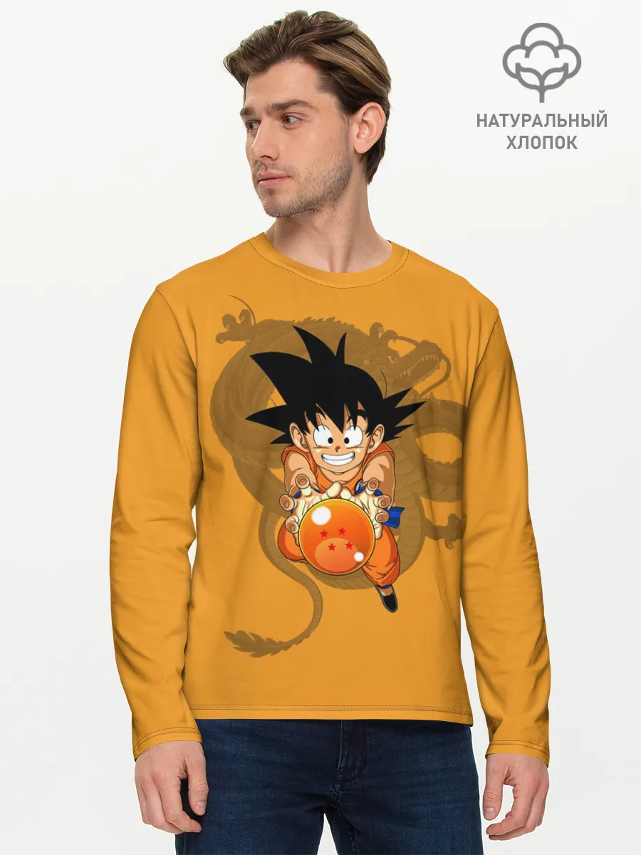 Мужской лонгслив базовый / Kid Goku
