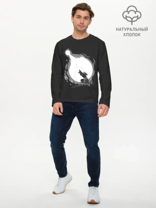 Мужской лонгслив базовый / Сон Гоку