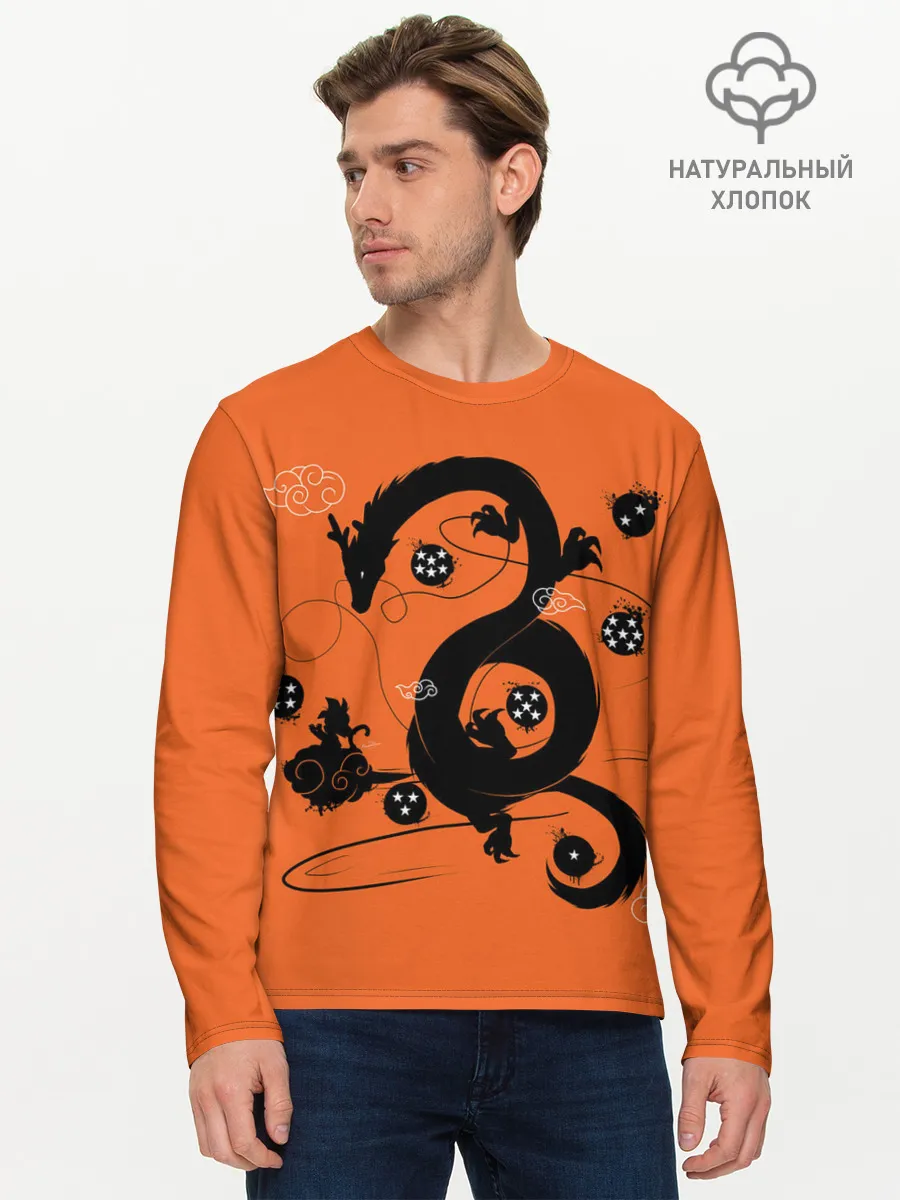 Мужской лонгслив базовый / Драконьи яйца