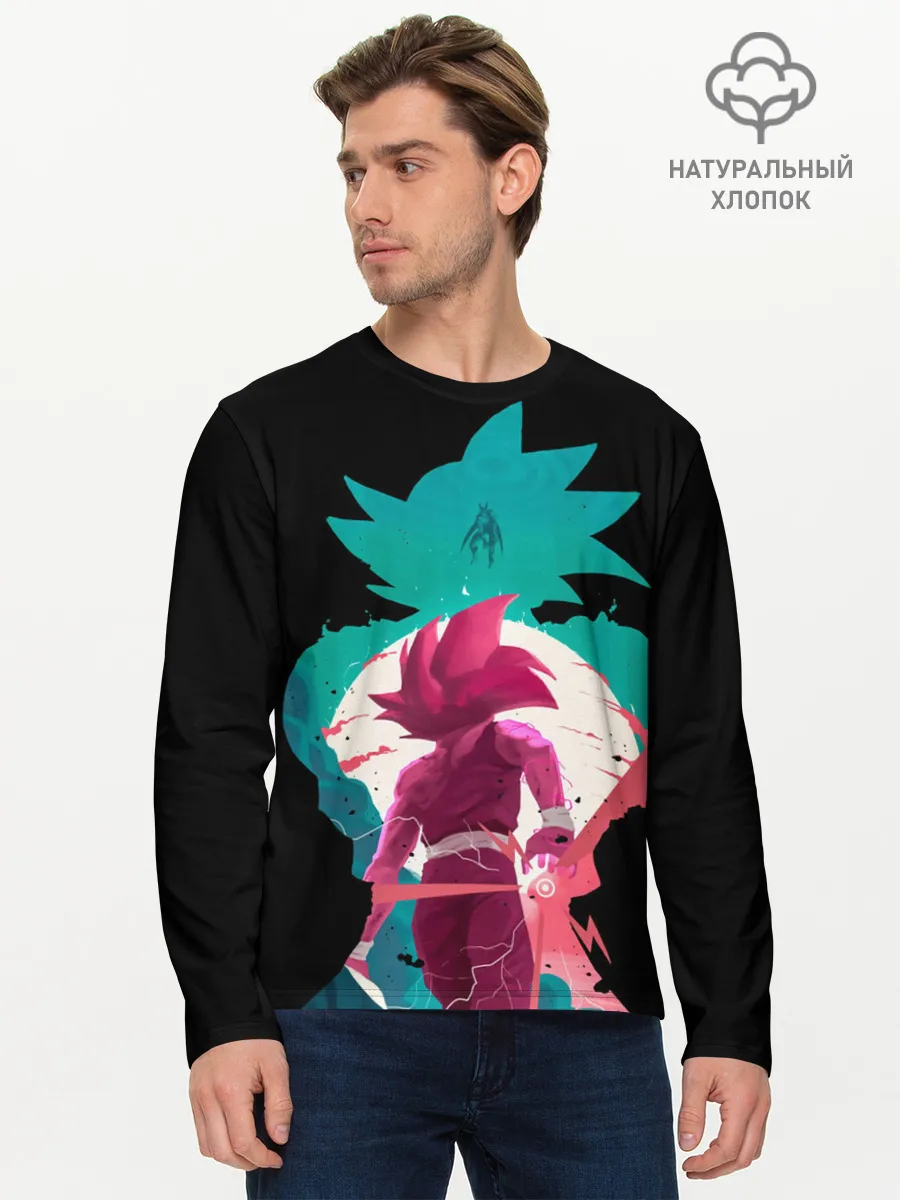 Мужской лонгслив базовый / Goku boys