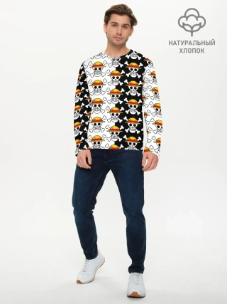 Мужской лонгслив базовый / ONE PIECE / ВАН ПИС / УЗОР