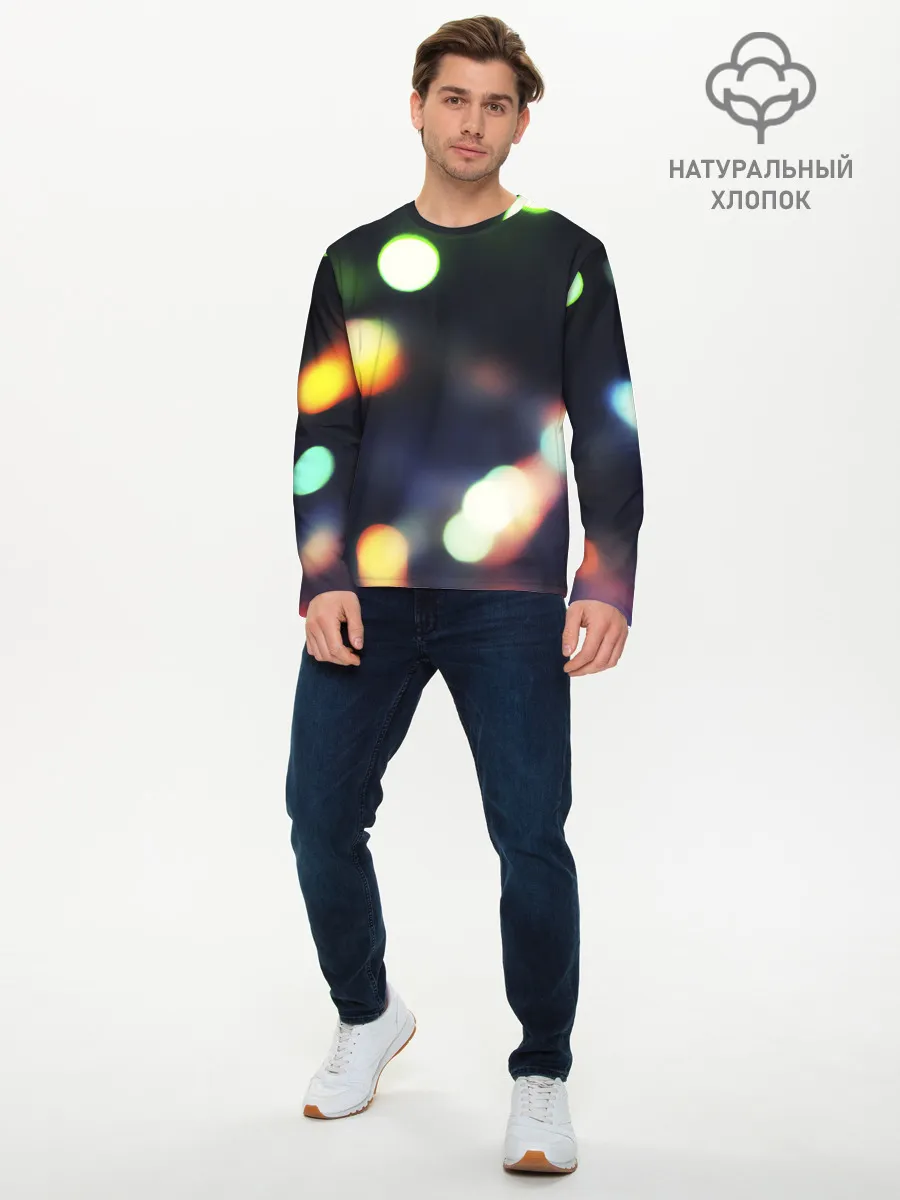 Мужской лонгслив базовый / NIGHT | НОЧЬ