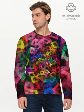 Мужской лонгслив базовый / Калейдоскоп