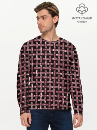 Мужской лонгслив базовый / Сплетение