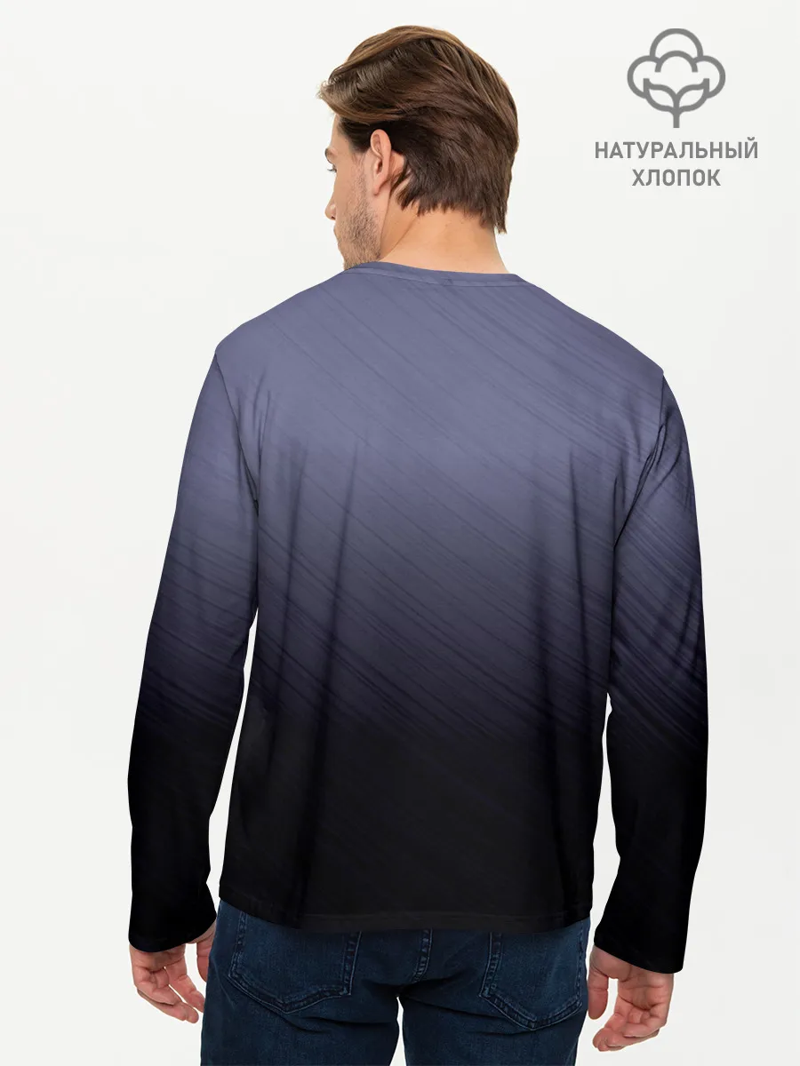 Мужской лонгслив базовый / Аниме. Грустная