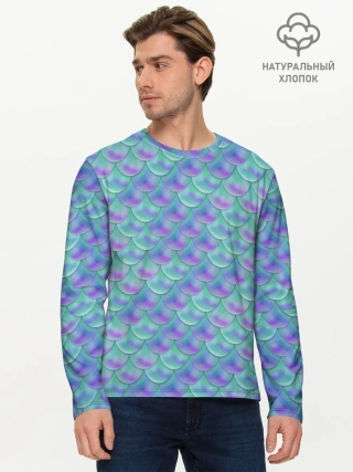 Мужской лонгслив базовый / РУСАЛКА | ЧЕШУЯ