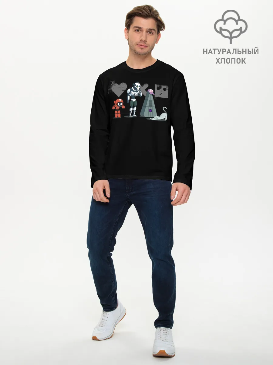 Мужской лонгслив базовый / Любовь, Смерть & Роботы