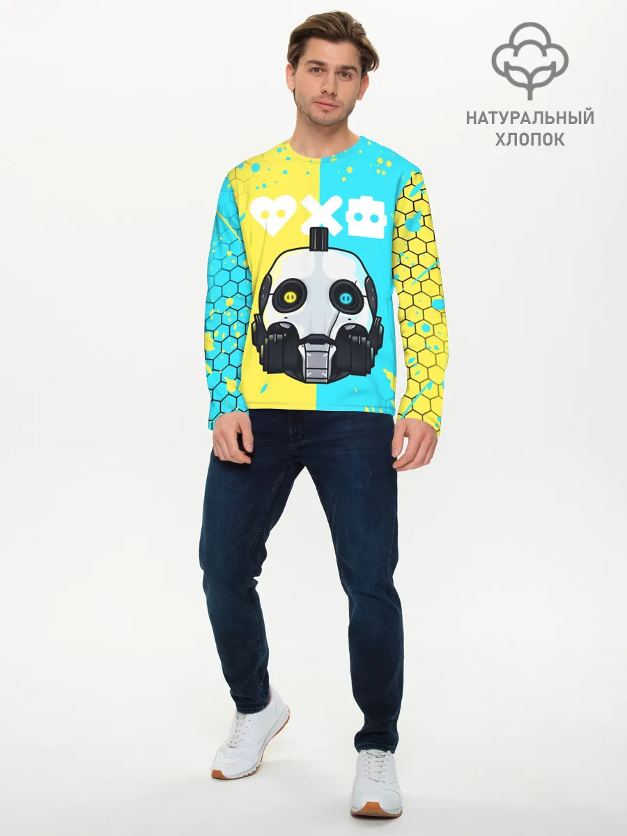 Мужской лонгслив базовый / ЛЮБОВЬ СМЕРТЬ И РОБОТЫ / РОБОТ