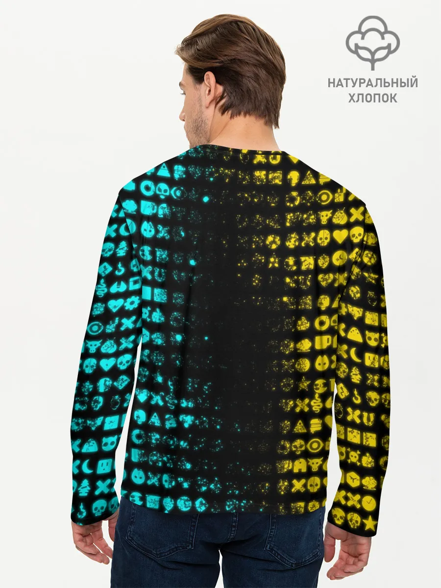 Мужской лонгслив базовый / ЛЮБОВЬ СМЕРТЬ И РОБОТЫ