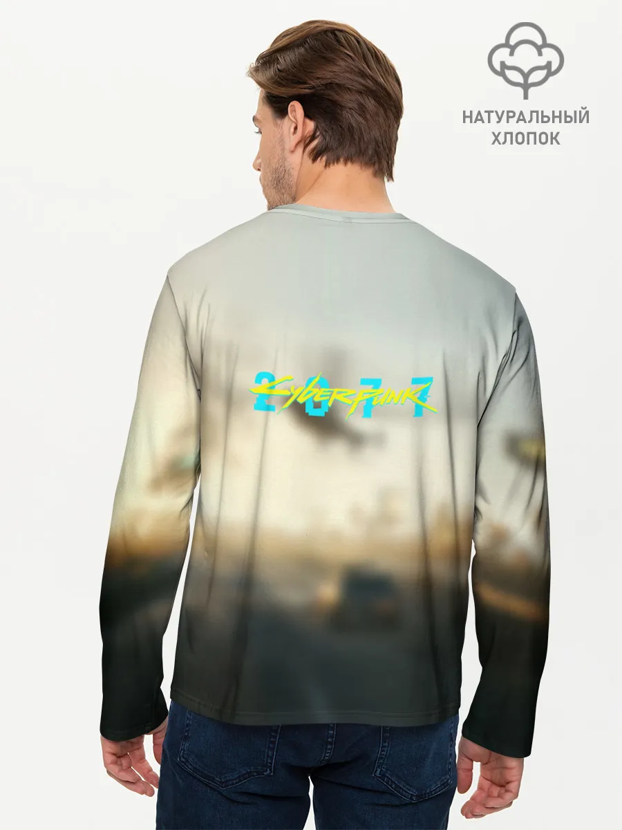 Мужской лонгслив базовый / CYBERPUNK 2077 | КИБЕРПАНК