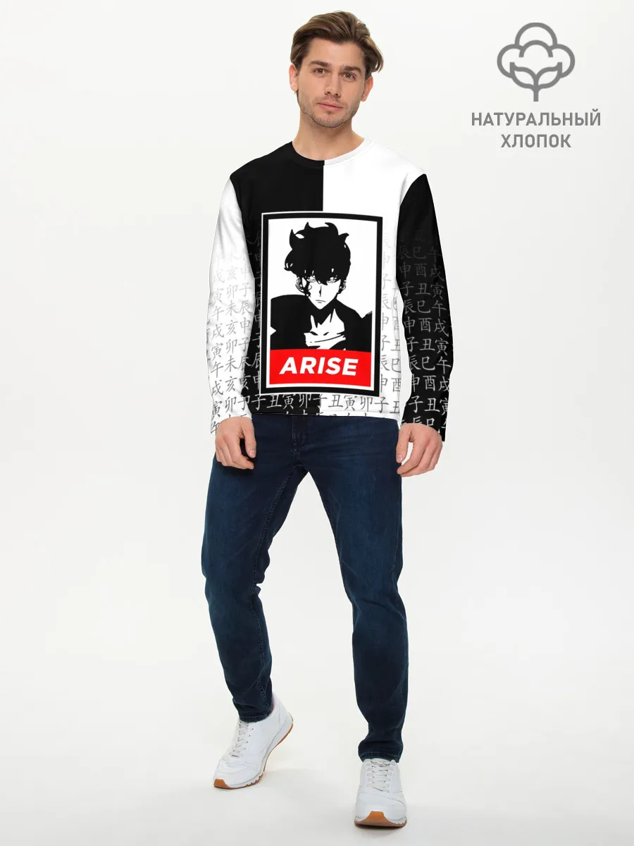 Мужской лонгслив базовый / СОН ДЖИН ВУ / SOLO LEVELING