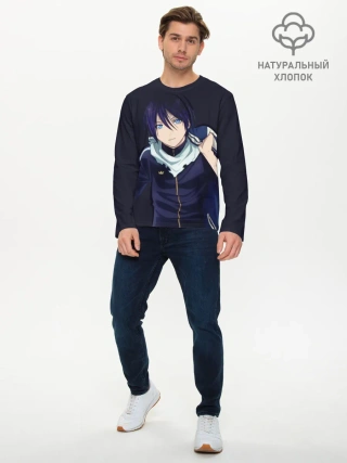 Мужской лонгслив базовый / Ято. Бездомный бог