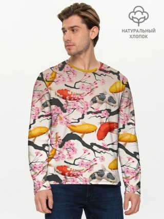 Мужской лонгслив базовый / Рыбы