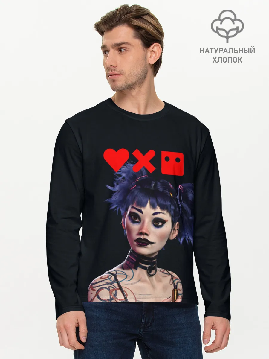Мужской лонгслив базовый / Love, Death and Robots | Lora