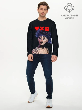 Мужской лонгслив базовый / Love, Death and Robots | Lora