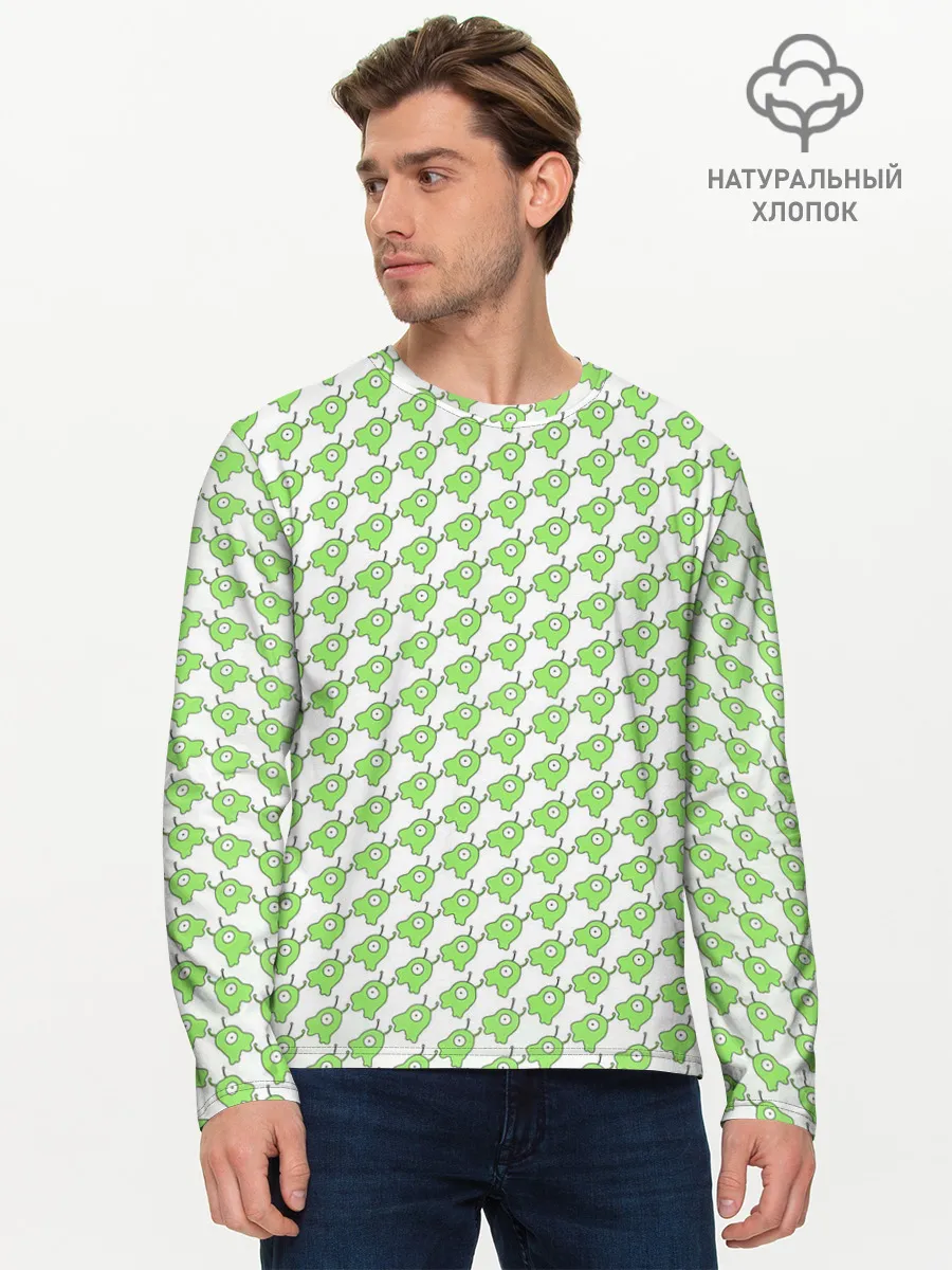 Мужской лонгслив базовый / Мозговые слизни