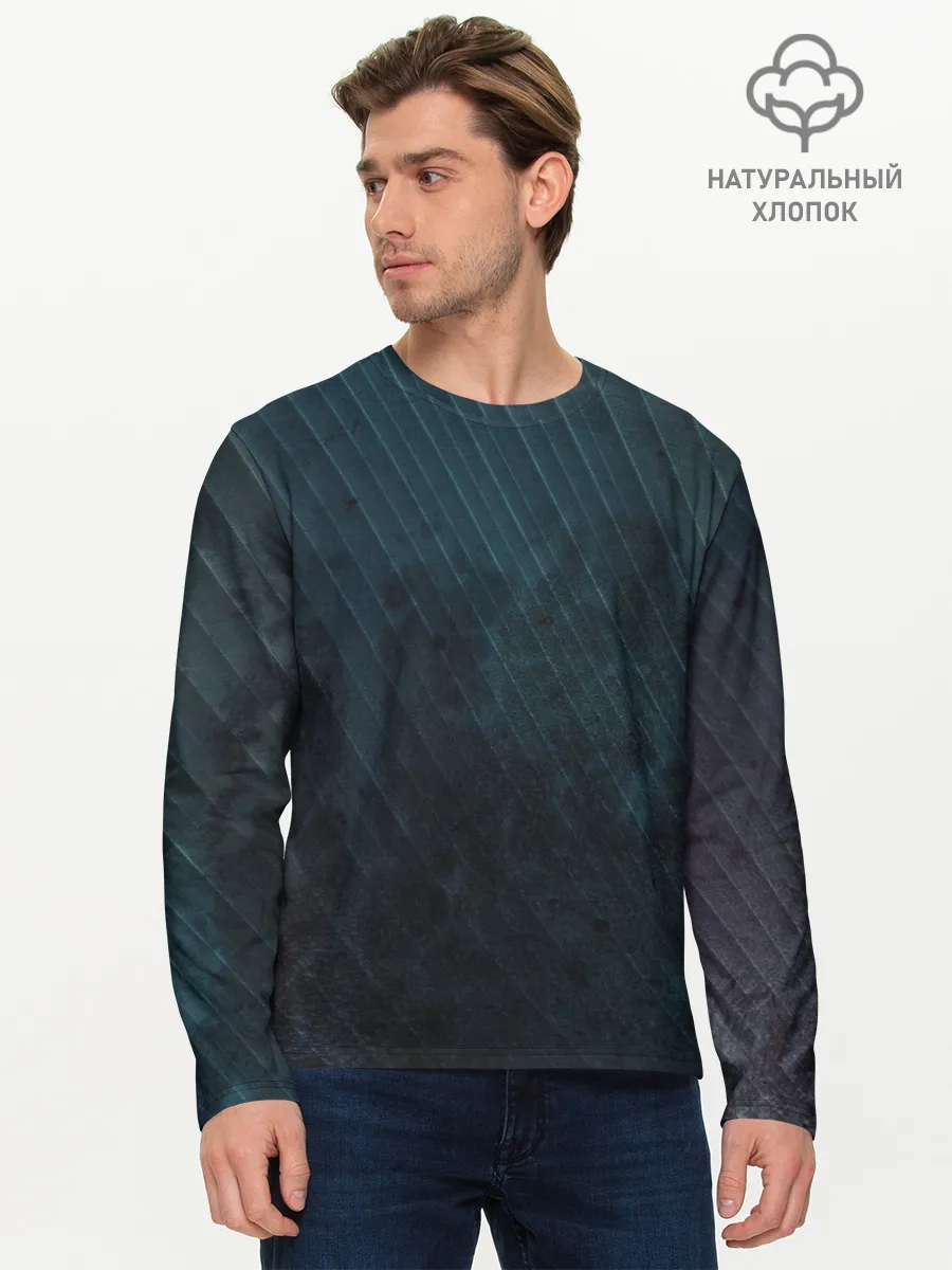 Мужской лонгслив базовый / Dark Texture