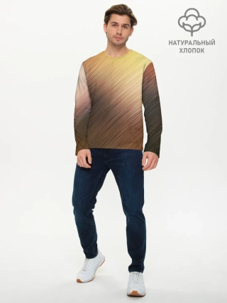 Мужской лонгслив базовый / Texture. Sun Glare