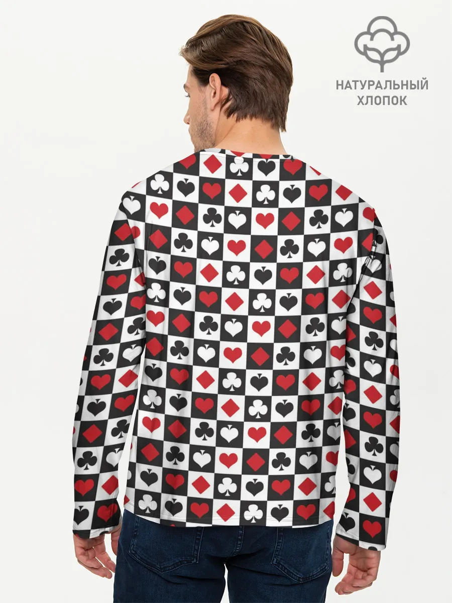 Мужской лонгслив базовый / SODA LUV | КАРТОЧНЫЕ МАСТИ