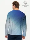 Мужской лонгслив базовый / Текстура. Оттенки льда