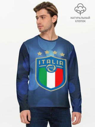 Мужской лонгслив базовый / Сборная Италии