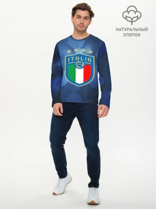 Мужской лонгслив базовый / Сборная Италии