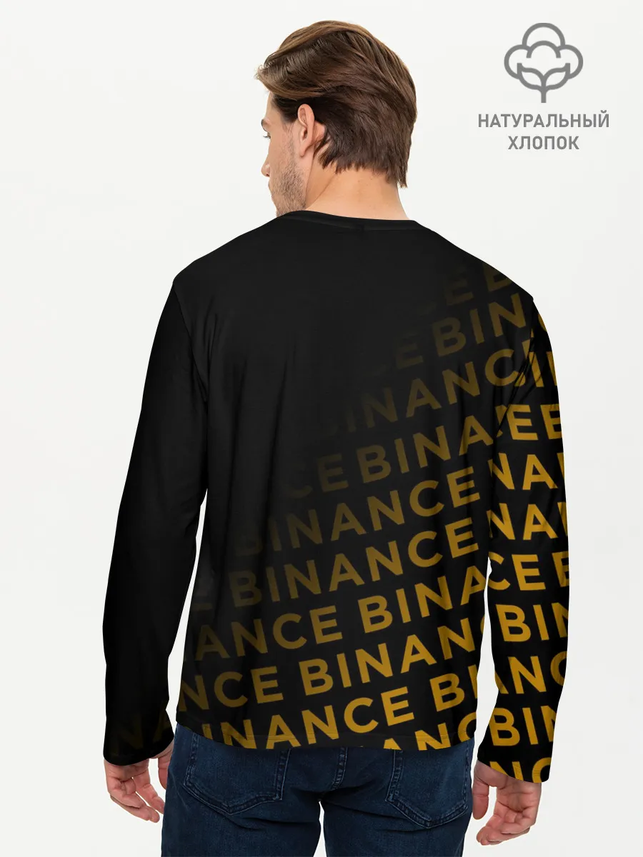 Мужской лонгслив базовый / BINANCE / БИНАНС / БАНАН